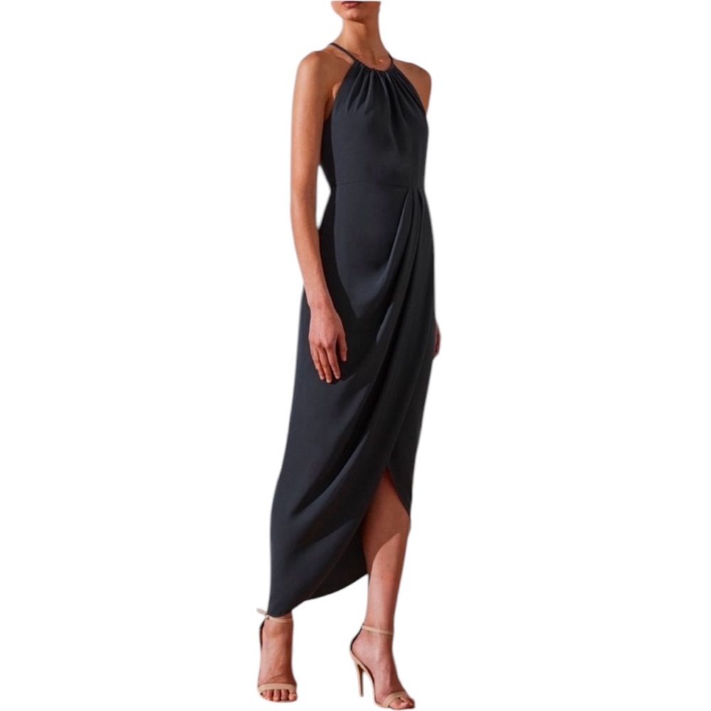 🚨𝐒𝐀𝐋𝐄🚨𝐒𝐇𝐎𝐍𝐀 𝐉𝐎𝐘lhigh neck high low dress 𝐬𝐚𝐥𝐞𝐭𝐨𝐝𝐚𝐲𝐨𝐧𝐥𝐲